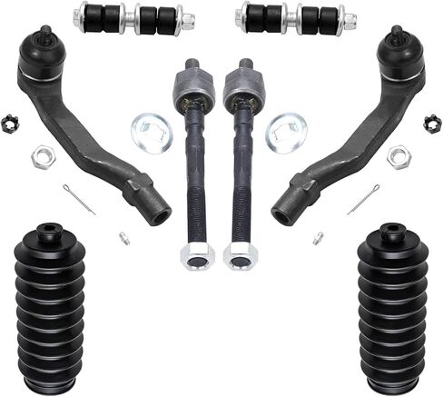 محور ديترويت - طقم الواجهة الأمامية 14 قطعة لسيارة Honda Civic 1992-1995 1993-1997 Civic Del Sol 1994-1997 Integra أذرع التحكم العلوية السفلية وقضبان الربط الخارجية الداخلية ومفاصل الكرة السفلية وصلات قضيب التأرجح استبدال الأحذية in Kuwait