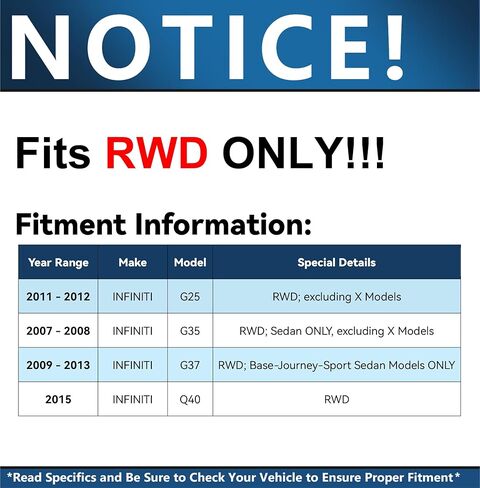 محور ديترويت - أذرع التحكم السفلية الأمامية RWD لسيارة السيدان إنفينيتي G25 G35 G37 Q40، 2 ذراع تحكم سفلي مع استبدال مجموعة المفاصل الكروية in Kuwait