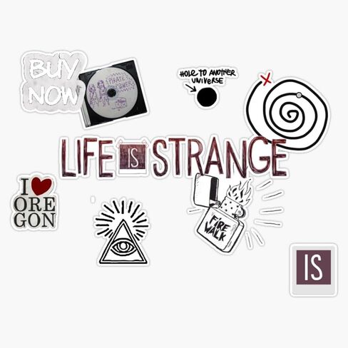 Life is Strange - Icons Bumper Sticker Vinyl Decal 5" in Saudi Arabia
