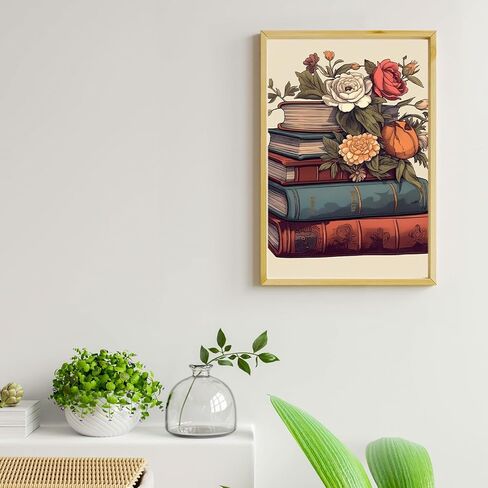 Ginkko Paint by Numbers Kit for Adults Beginner & Kids Ages 8-12 with Wooden Frame Easy Acrylic on Canvas 9x12 inch with Paints and Brushes, Bottle Flower(Include Framed) in Kuwait