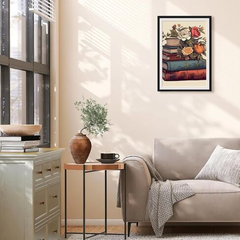 Ginkko Paint by Numbers Kit for Adults Beginner & Kids Ages 8-12 with Wooden Frame Easy Acrylic on Canvas 9x12 inch with Paints and Brushes, Bottle Flower(Include Framed) in Kuwait