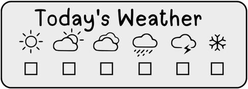 Weather Tracker Stickers for Planner Organization Daily Planning Journal Habit trackers (Monotone, 2 Sheets, 84 Stickers) in Saudi Arabia