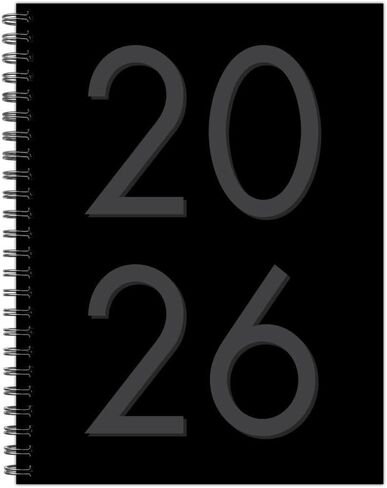 Willow Creek Press، أسود 6.5 × 8.5 مخطط أسبوعي 2026، 6.5 بوصة × 8.5 بوصة، تقويم أسبوعي مع ربط حلزوني in Kuwait