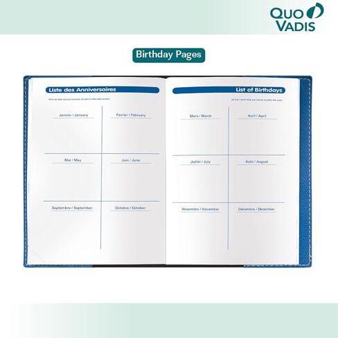 Quo Vadis 2026 Refill for Notor - Daily Planner - Bi-Lingual (EN/FR) - 12 Months, Jan. to Dec. - 4 3/4 x 6 3/4" - Time Management Organizer and Appointment Journal in Saudi Arabia