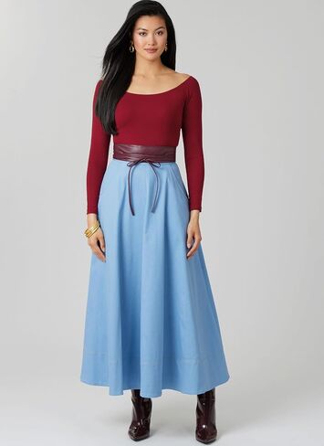 حزمة أنماط خياطة التنورة الواسعة سهلة الصنع من McCall's M8609H5، رمز التصميم M8609، الأحجام 6-8-10-12-14 in Saudi Arabia