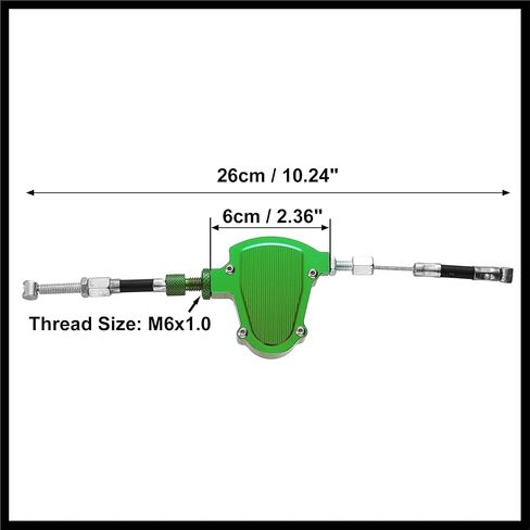 Universal CNC Aluminum Alloy Motorcycles Line Easy Stunt Pull Clutch Cable Lever Replacement for Economizer System Green Durable Material in Saudi Arabia