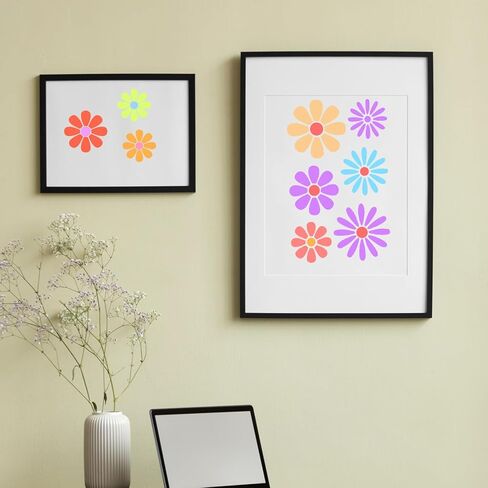 22 PCS Flower Stencils, Reusable Flower Stencil for Painting Plastic Floral Wall Painting Stencils Stylish Floral Stencil for Paintings Canvas Paper Cake Furniture DIY Crafts Decor in Kuwait