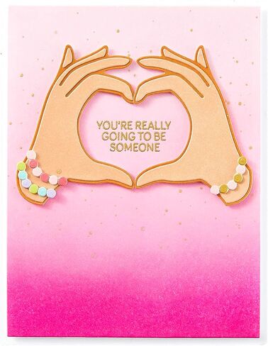Spellbinders Heart Hands Etched Dies, Metal in Saudi Arabia