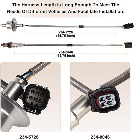 Oxygen O2 Sensor Upstream and Downstream Fits for Honda Accord 1.5L 2.0L 2018-2021, for Acura RDX 2019-2021, for Acura TLX 2021 1.5L 2.0L Turbo, Replace 234-5726 234-8046 2Pcs in Saudi Arabia