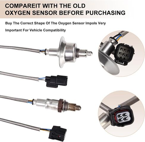 Oxygen O2 Sensor Upstream and Downstream Fits for Honda Accord 1.5L 2.0L 2018-2021, for Acura RDX 2019-2021, for Acura TLX 2021 1.5L 2.0L Turbo, Replace 234-5726 234-8046 2Pcs in Saudi Arabia