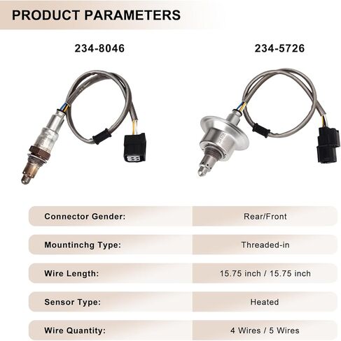 Oxygen O2 Sensor Upstream and Downstream Fits for Honda Accord 1.5L 2.0L 2018-2021, for Acura RDX 2019-2021, for Acura TLX 2021 1.5L 2.0L Turbo, Replace 234-5726 234-8046 2Pcs in Saudi Arabia