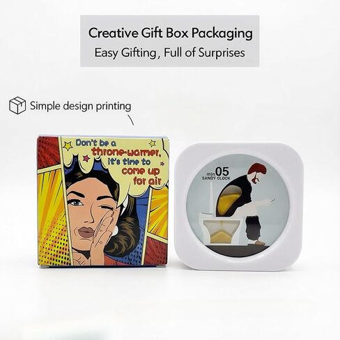 Imaginovelty New Version Toilet Bathroom Timer for Men, Funny Gift for Dad, Husband | Bathroom Timer, Retirement Gifts for Men | After Christmas Deal Boxing Day in Saudi Arabia