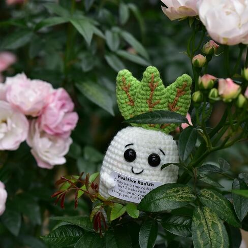 Funny Encourage Gifts – 1 Pcs Handmade Emotional Support Positive Crochet Animal with Affirmation Cards: A Thoughtful Gift for Best Friend, Her, Him, Mom, Women in Saudi Arabia