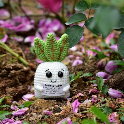 Funny Encourage Gifts – 1 Pcs Handmade Emotional Support Positive Crochet Animal with Affirmation Cards: A Thoughtful Gift for Best Friend, Her, Him, Mom, Women in Saudi Arabia