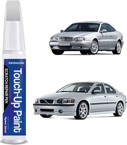 طلاء Onyx Black 717 Touch Up لسيارات فولفو S60، S90، V60، V90، XC40، XC60، XC90، قلم إصلاح الخدوش 2 في 1 من الرقائق والنيكس، حل سريع وسهل للإصلاح in Kuwait