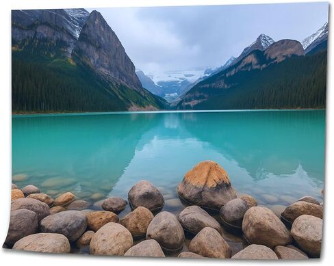 VETEB Paint by Numbers Kit for Adults Beginner Lake Louise Banff National Park DIY Painting on Canvas by Numbers Acrylic Oil Painting for Home Decor Gifts 16"x20" in Kuwait