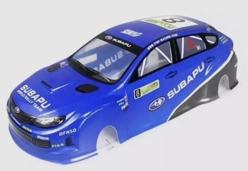 هيكل سيارة مطلي بمقياس 1/10 RC Drift Racing Touring على الطريق، طراز Subaru STI (أسود) in Kuwait