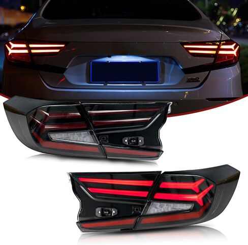 Tail Lights for Honda Accord 2018-2022 Taillights Rear Lamp for Accord LX Sport EX EX-L Touring Hybrid 10th Gen Starry Sky Colorful DRL Brake Reverse Turn Signal Lighting Replacement in Saudi Arabia