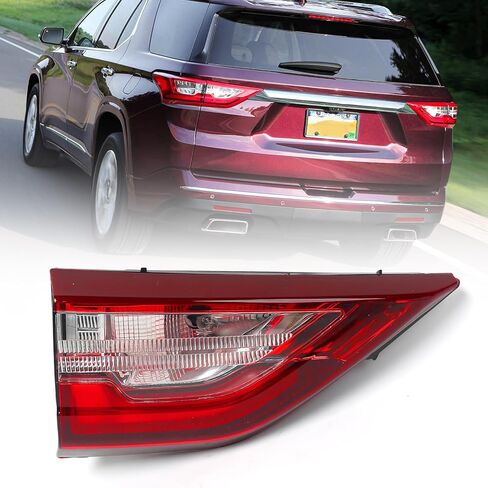 Huray Right LED Inner Tail Light Fit for Chevy Traverse 2018-2021, RH Taillight w/Bulbs OE Style Rear lamp Back Brake Light Replacement for 85164975 GM2803117 Passenger Side in Saudi Arabia