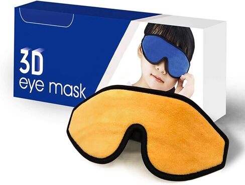 Sleep Mask for Kids with Blockout Light - Memory Foam 3D Contoured Eye Mask - Eye Cover & Travel Sleep Mask, Blindfolds for Kids, Girls, Boys (Blue) in Saudi Arabia