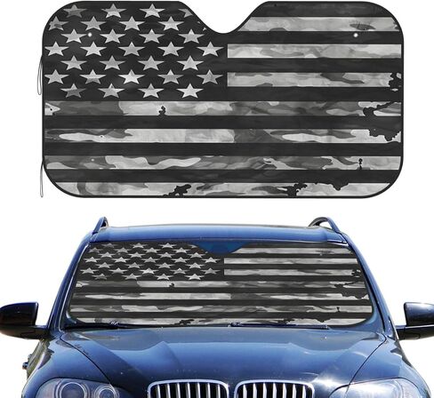 Foruidea Elephants Walking Car Windshield Sun Shade Auto Sunshade Auto Truck S-Blocks Rays Sun Visor Protector - يحافظ على برودة سيارتك (51.2 × 27.5 بوصة) in Saudi Arabia