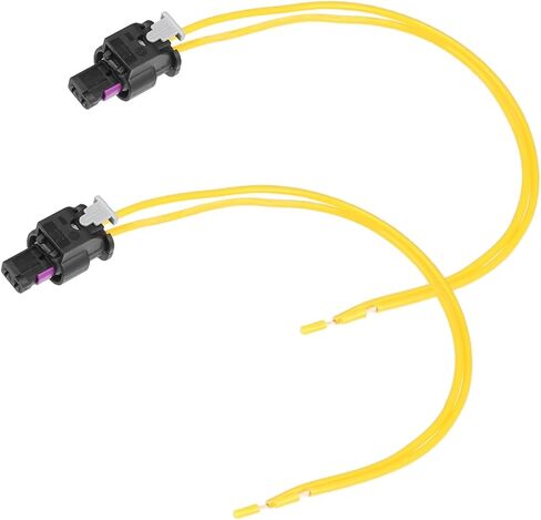 Motoforti Car Side Marker Pigtail Connector Harness for Chrysler 300 2015-2022 / Front Rear Side Marker Light Bulb Cable/Durable Plastic / 2 Pcs Black Yellow Long-lasting in Saudi Arabia