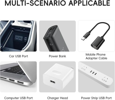 قطعتان من مصابيح USB للسيارة، مصباح USB ليلي صغير يعمل باللمس، مصباح LED قابل للتعتيم، زجاجة زجاجية محمولة، لمبة إضاءة USB للسيارة، غرفة النوم، المدخل، التخييم، التوصيل والتشغيل in Kuwait