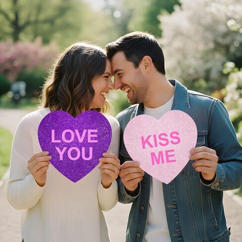 Fuutreo 60 Pcs Valentine's Day Glitter Heart Cutouts Paper Large 6 Inch Heart Shaped Conversation Cutouts Assorted Color Paper DIY Crafts for Bulletin Board Wedding Party Supplies (Pink Gradient) in Saudi Arabia