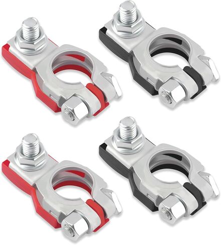 2PCS Car Battery Terminals Compatible with Nissan Altima Maxima,Copper Battery Terminal Connectors for Battery Cable Ends,Negative & Positive Battery Terminal OEM#243407F001 243407F000 in Saudi Arabia