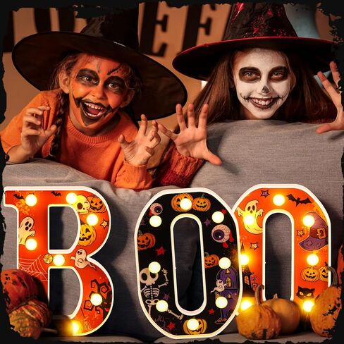 Fall Decoration for Home 4 LED Marquee Light up Letters "FALL" Autumn Tabletop Centerpiece for Halloween Thanksgiving Gift Mantel Party Decor in Saudi Arabia