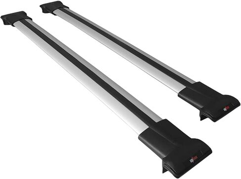 Compatible with Jeep Grand Cherokee 2 (WJ) 1999-2004 Fly Model Car Roof Rack Cross Bar Grey Aluminium 2 Bars in Saudi Arabia