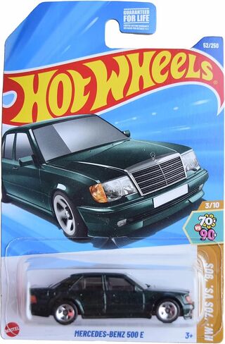 Hot Wheels Mercedes Benz 500 E, HW: السبعينيات مقابل التسعينيات 3/10 [أخضر] 52/250 in Saudi Arabia