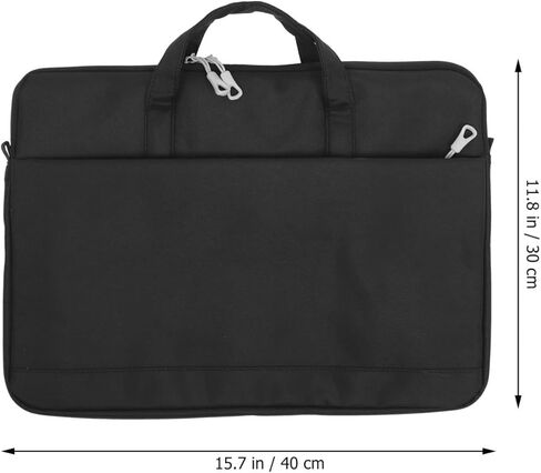 DOITOOL 1 مجموعة حقيبة كمبيوتر محمول مقاومة للصدمات خفيفة الوزن مقاومة للاهتراء لأجهزة الكمبيوتر اللوحية للسفر في الهواء الطلق واستخدام الأعمال حزام الكتف الأسود in Kuwait