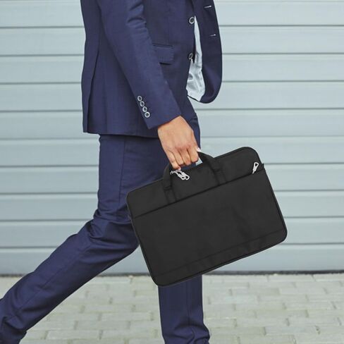 DOITOOL 1 مجموعة حقيبة كمبيوتر محمول مقاومة للصدمات خفيفة الوزن مقاومة للاهتراء لأجهزة الكمبيوتر اللوحية للسفر في الهواء الطلق واستخدام الأعمال حزام الكتف الأسود in Kuwait