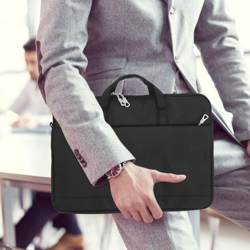 DOITOOL 1 مجموعة حقيبة كمبيوتر محمول مقاومة للصدمات خفيفة الوزن مقاومة للاهتراء لأجهزة الكمبيوتر اللوحية للسفر في الهواء الطلق واستخدام الأعمال حزام الكتف الأسود in Kuwait