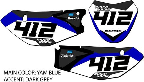 2008-2025 TTR 110 SG63 Custom MX Number Plates Senge Graphics Kit Compatible with Yamaha in Saudi Arabia