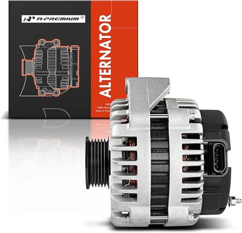 A-Premium Alternator Compatible with Chevrolet Tahoe, Express 1500 2500 3500, C1500 Pickup, C2500 Suburban & GMC Yukon, Savana, K3500 Pickup, 12V 140A CW 6-Groove Pulley, Replace# 10463686 in Saudi Arabia