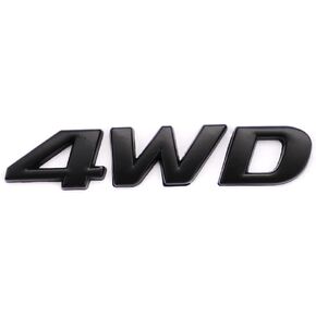 ملصق معدني ثلاثي الأبعاد بشعار 4WD للسيارة الجانب الخلفي والجبهة الأمامية وباب مصد الصدمات ملصق لاصق لشاحنة الطرق الوعرة SUV (قطعة واحدة) in Kuwait