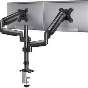 Desktop stand dual-arm monitor with gas spring, 17-32 inch in Saudi Arabia