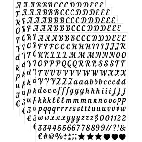 5 Sheets Craft Letter Stickers, 1000 PCS Glitter Script Alphabet A-Z Vinyl Self Adhesive for Gift Wrapping, Party Cards, Wedding Invitations, Scrapbook, Journals, DIY Home Decor（Gold ） in Saudi Arabia