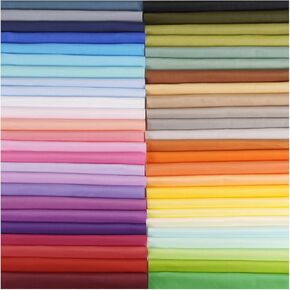 50pcs Multicolor Precut Fabric Squares 100% Cotton Fabric Bundles for DIY Quilting Sewing Patchwork Crafts (12 x 12 inches) in Saudi Arabia