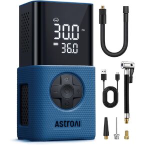 AstroAI L7 Tire Inflator Portable Air Compressor Cordless Bike Pump with Digital Dual Values Display, 150 PSI Car Tires Pump with LED Lights Air Pump for Cars, Motorcycles, Bikes, Balls in Kuwait