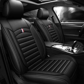 Car Seat Covers Front for Mazda for MX-5 MX5 Miata 2000-2025 Car Seat Protector Waterproof Seat Cushion Interior Accessories MH84 Front Pair Black red in Saudi Arabia