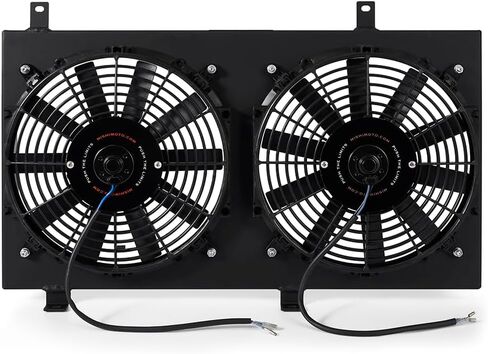 Mishimoto MMFS-RX8-04BK Aluminum Fan Shroud, Compatible with Mazda RX8, 2004-2008, Black in Saudi Arabia