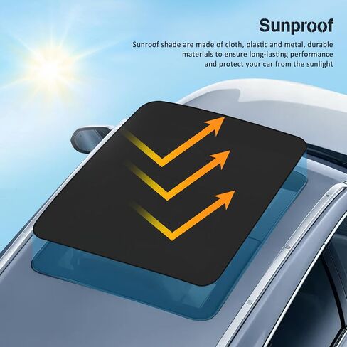 ECCPP Sunroof Sunshade Shade Curtain Cover Replacement for 2014 2015 Fit for Cadillac CTS 22926557 22926558 22926559 Grey in Saudi Arabia