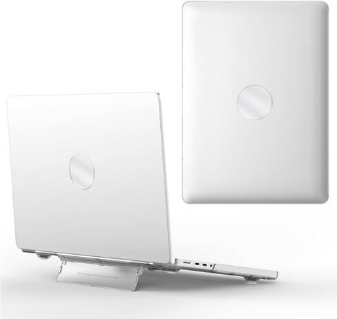 حافظة IVY صلبة لجهاز MacBook Air 15 مع M2 (A2941) مع حامل قابل للطي - برتقالي in Saudi Arabia