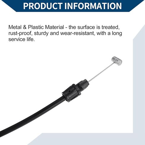 No.F65Z-16916-AB Hood Latch Release Cable for Ford F-150 1997-2004 for Ford Expedition 1997-2002/ Inner/Durable Metal Plastic/ 1 Pcs Black in Saudi Arabia