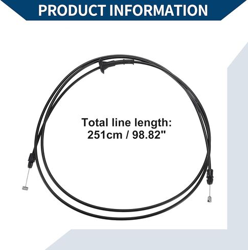 No.F65Z-16916-AB Hood Latch Release Cable for Ford F-150 1997-2004 for Ford Expedition 1997-2002/ Inner/Durable Metal Plastic/ 1 Pcs Black in Saudi Arabia