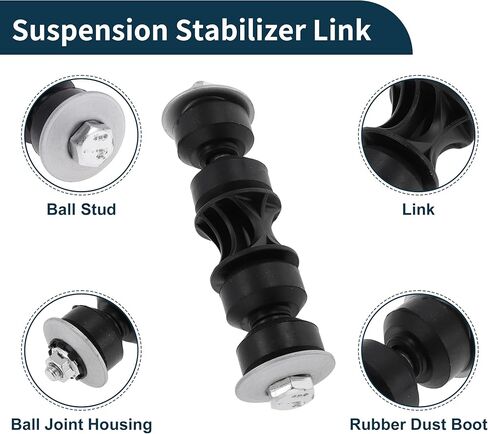 No.5151803AA وصلات قضيب التثبيت الخلفي لـ DODGE CALIBER 2010-2012 Sway Bar Link Kits تعليق بار نهاية الروابط أسود 2 قطعة in Saudi Arabia