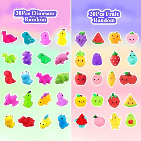 130Pcs Mochi Squishy Toys, Kawaii Squishies, Mini Fidget Toys Bulk for Kids, Party Favors Class Prizes Valentines Day Easter Egg Fillers,Christmas Goodies Bag Stuffers for Boys Girls in Kuwait